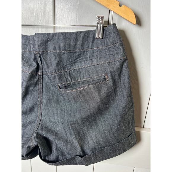 Forever Twenty One Women's Dark Blue Jean Shorts Size 28 - Picture 7 of 8